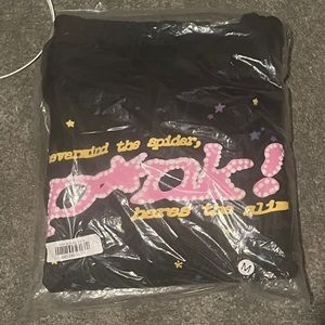 Sp5der Hoodie, Medium, Black